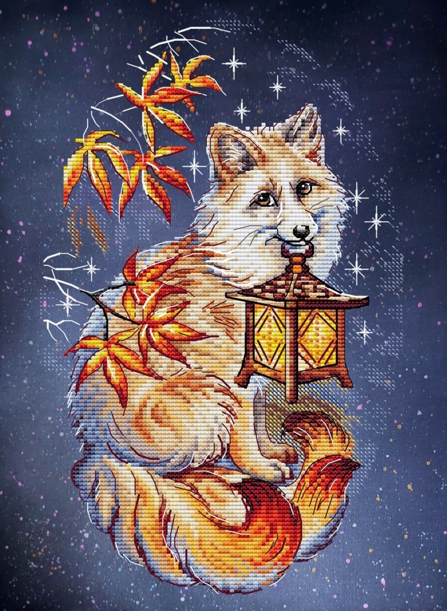 Kitsune Fox Cross Stitch Pattern фото 4