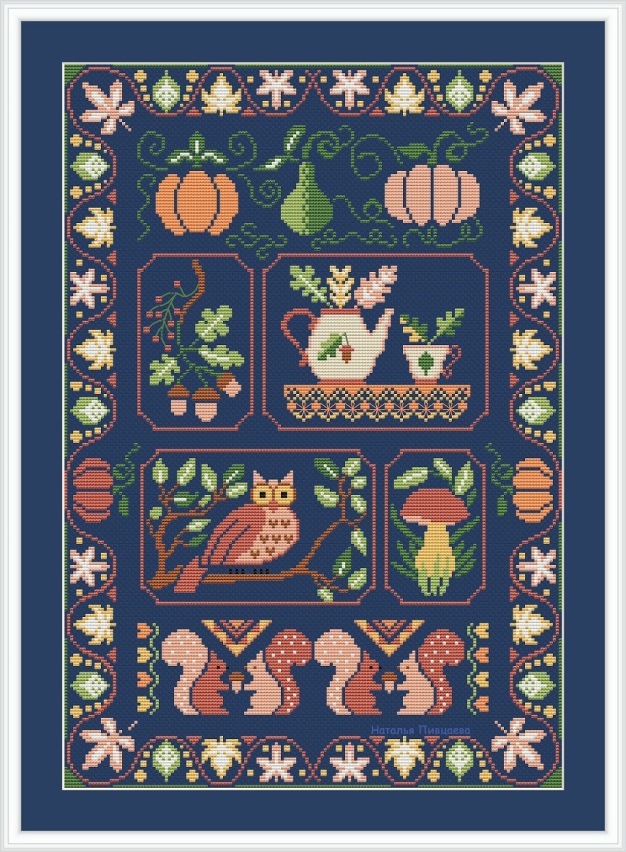 An Autumn Mood Cross Stitch Pattern фото 2