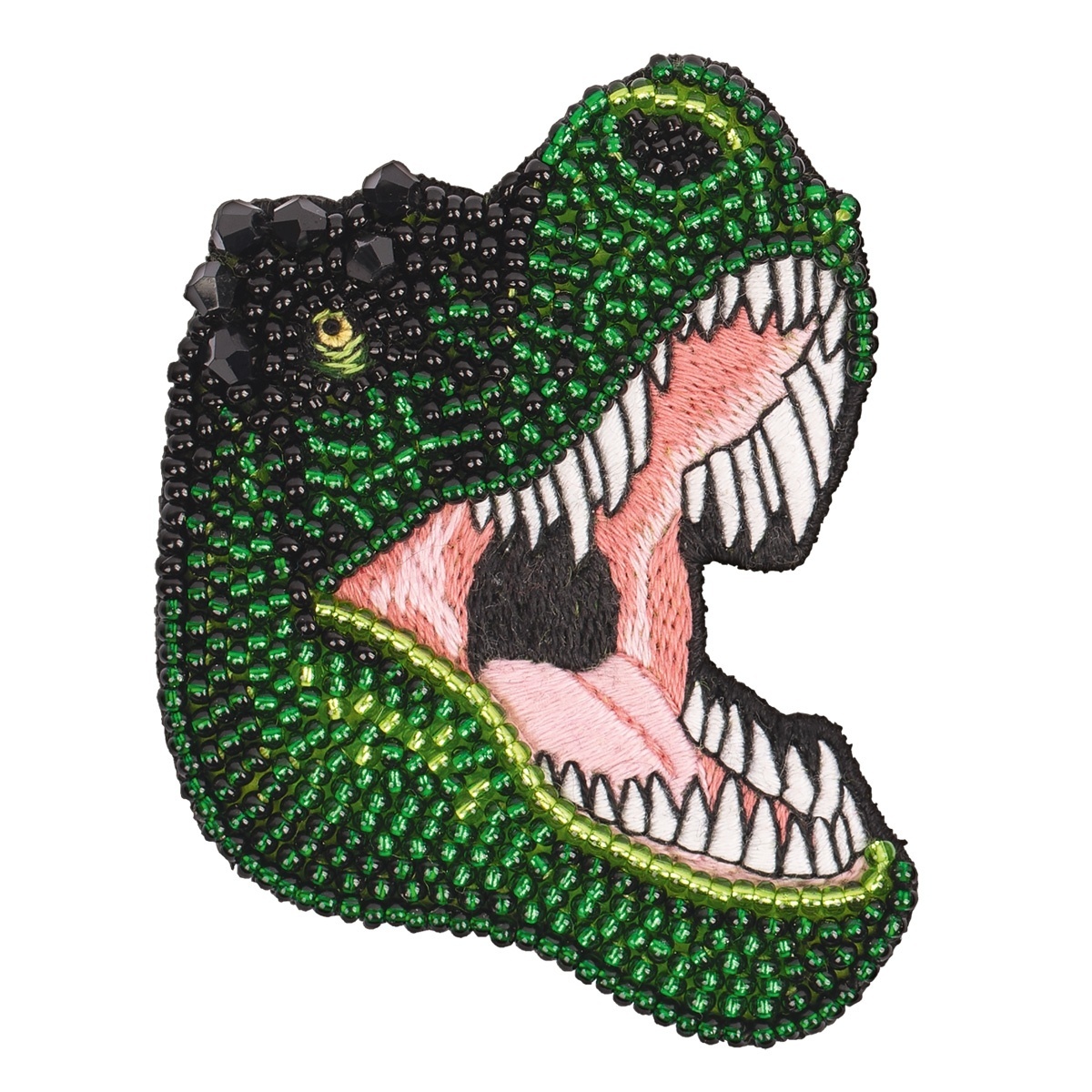 Brooch. Tyrannosaurus Bead Embroidery Kit фото 1