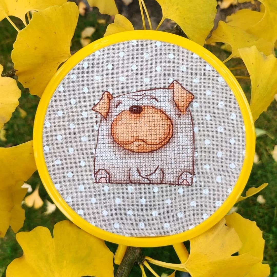 Pug-dog Cross Stitch Pattern фото 9