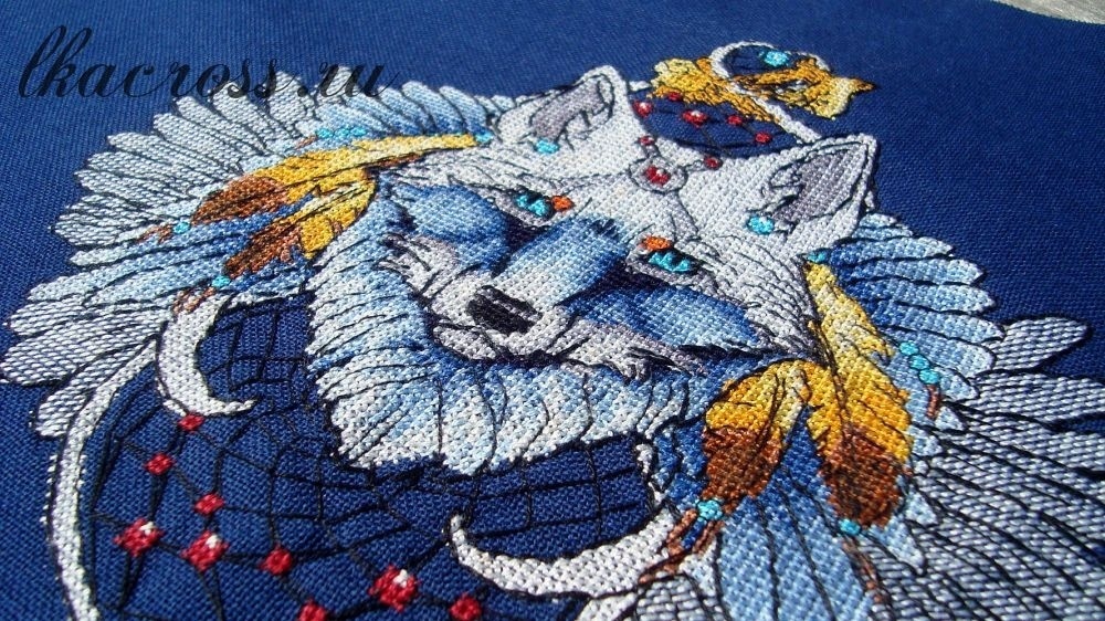 Dreamсatchers. Wolf 2 Cross Stitch Pattern фото 3