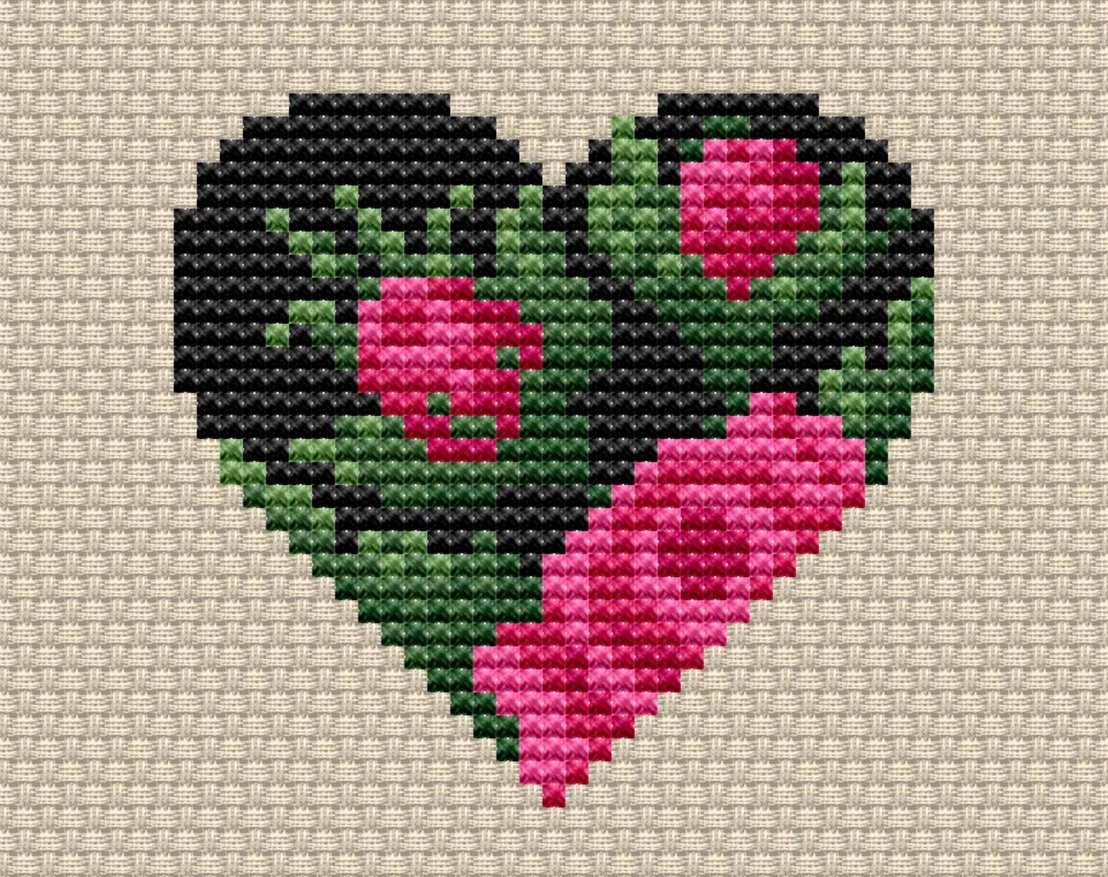 Heart 1 Cross Stitch Pattern фото 1