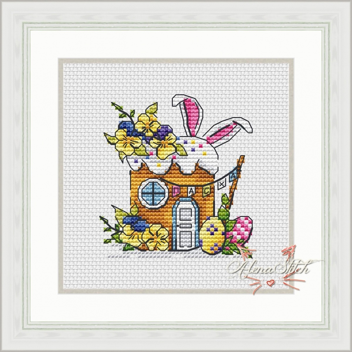 Easter Cake Cross Stitch Pattern фото 1