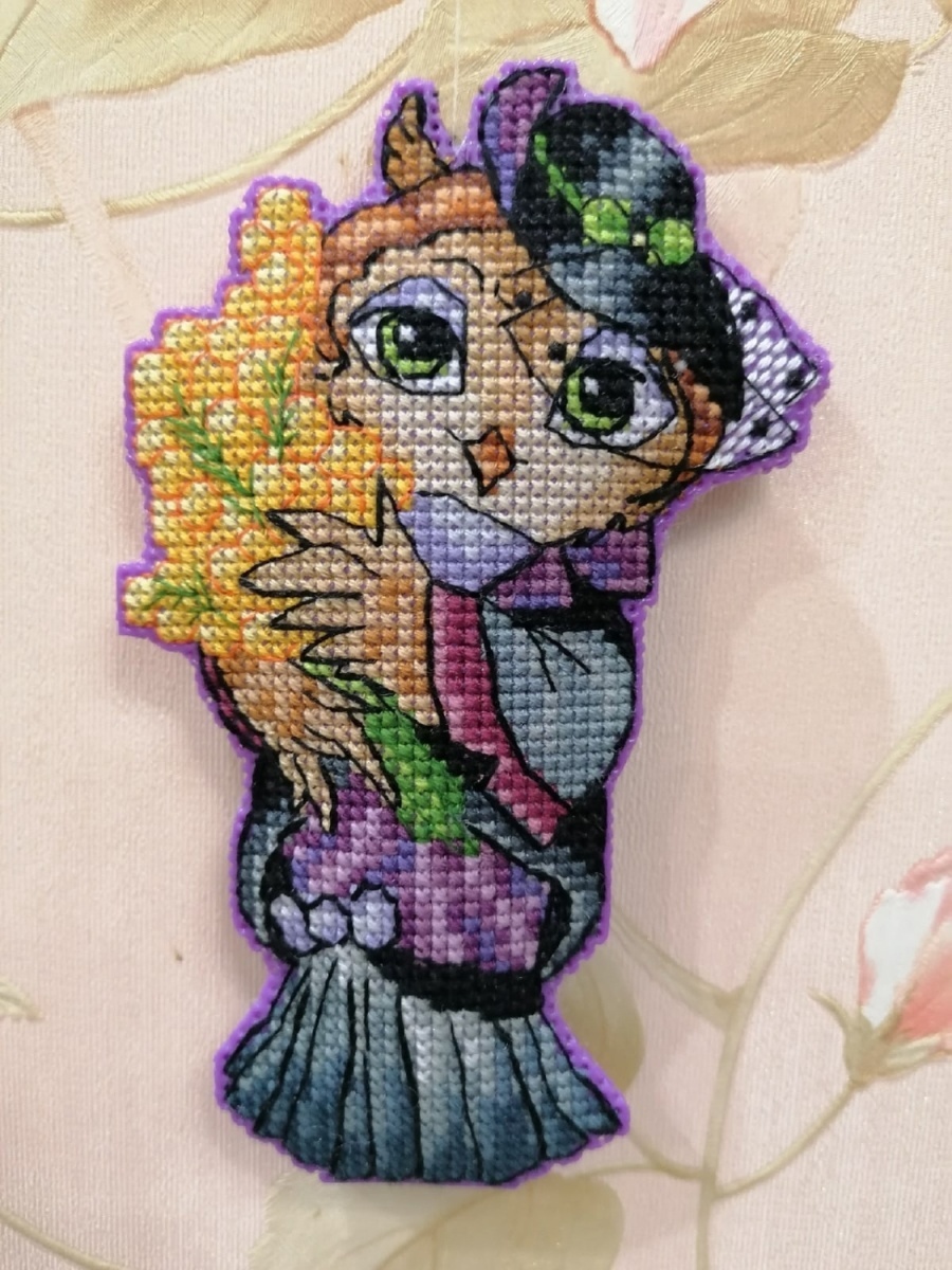 Lady Owl Cross Stitch Pattern фото 4