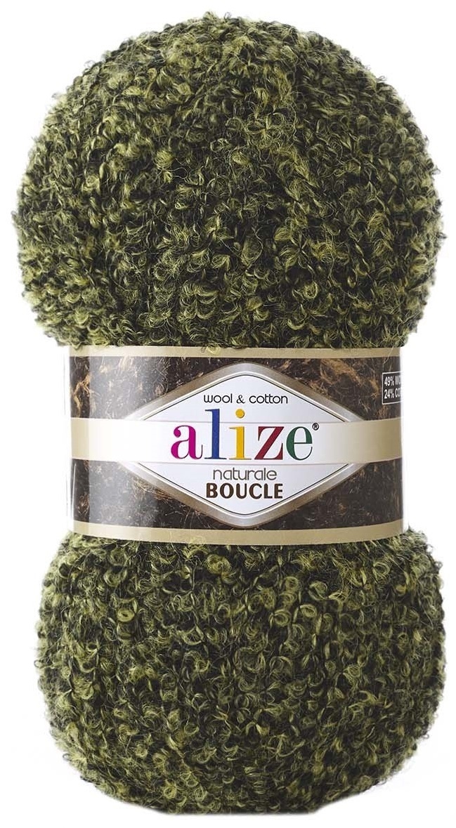 Alize Naturale Boucle, 49% Wool, 24% Cotton, 24% Acrylic, 3% Polyester 5 Skein Value Pack, 500g фото 13