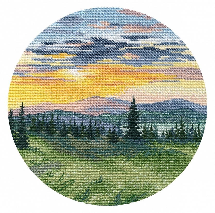 Sunset in the Mountains Cross Stitch Kit  фото 1