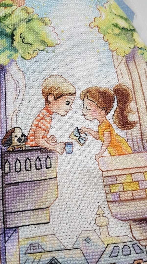Love is... Morning for Two Cross Stitch Pattern фото 7