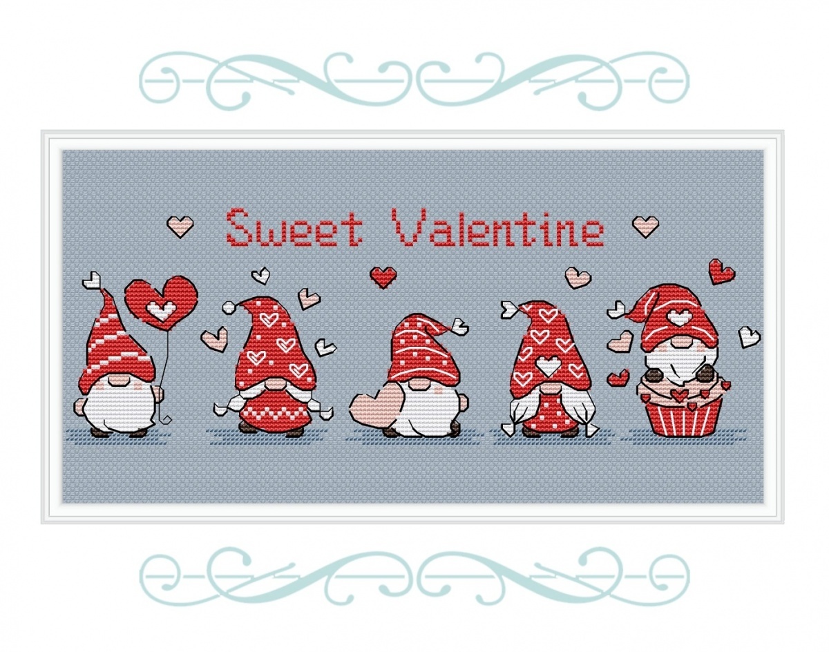 Sweet Valentine Cross Stitch Pattern фото 2