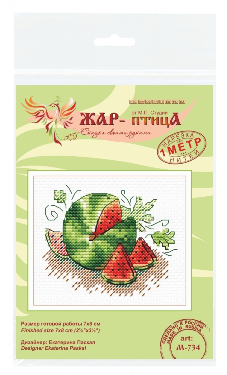 Sugar Watermelon Cross Stitch Kit фото 2