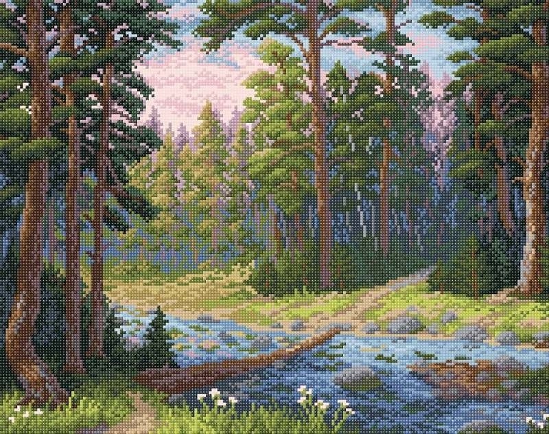 Forest River Diamond Painting Kit фото 1