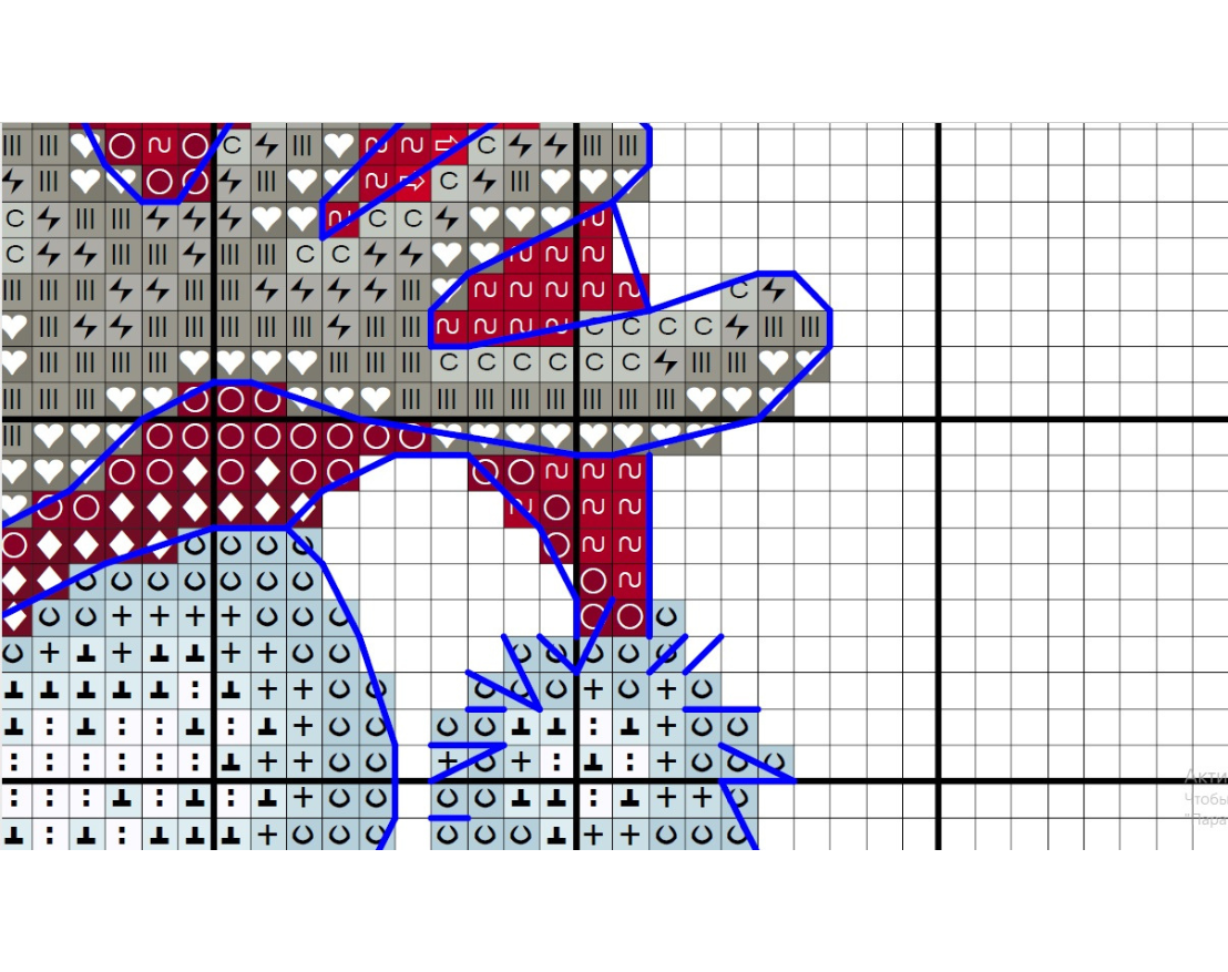 Gnome with Deer Cross Stitch Pattern фото 2