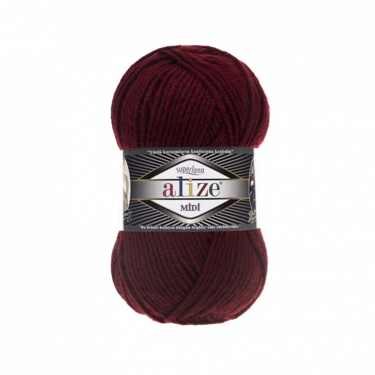 Alize Superlana Midi 25% Wool, 75% Acrylic, 5 Skein Value Pack, 500g фото 1