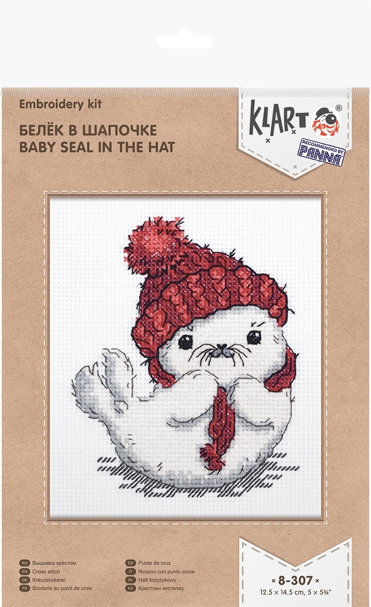 Baby Seal in the Hat Cross Stitch Kit фото 2