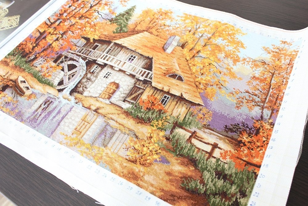 Autumn Landscape Embroidery Kit фото 2