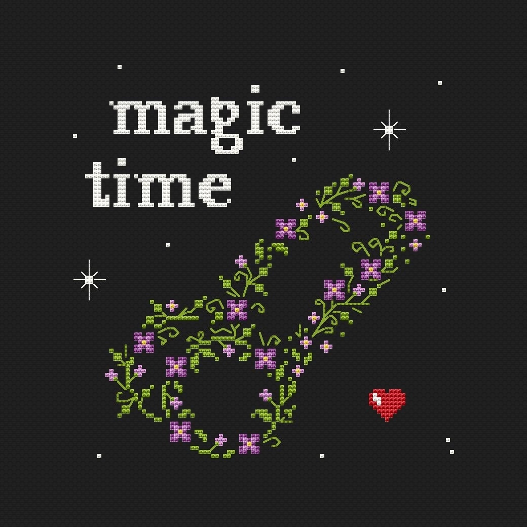 A Magic Time Cross Stitch Pattern фото 1