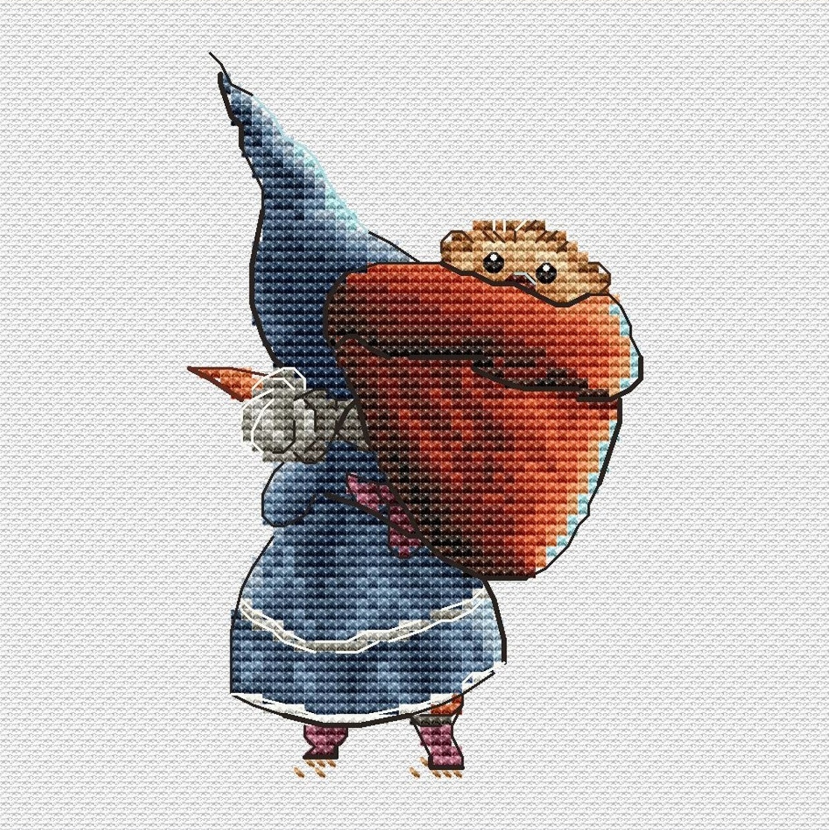 Gnome Lady 4 Cross Stitch Pattern фото 1