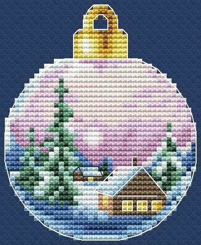 Christmas Bauble. House 8 Cross Stitch Pattern фото 1