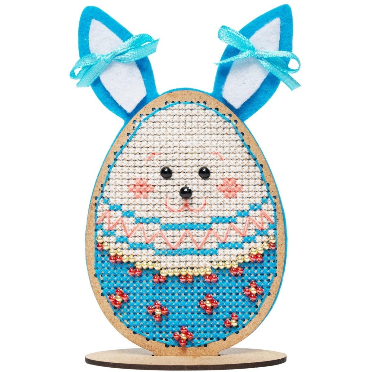 Blue Easter Bunny Cross Stitch Kit фото 1