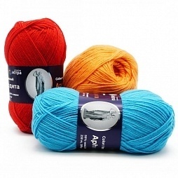Astra Premium Aphrodite, 50% Wool, 50% Acrylic, 3 Skein Value Pack, 300g фото 1