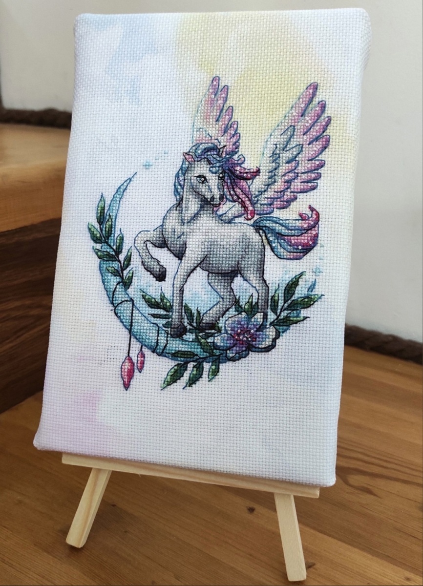 Fairy Unicorn Cross Stitch Pattern фото 2