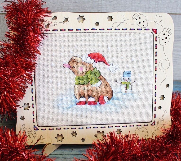 Walk in the Cold Cross Stitch Kit фото 4