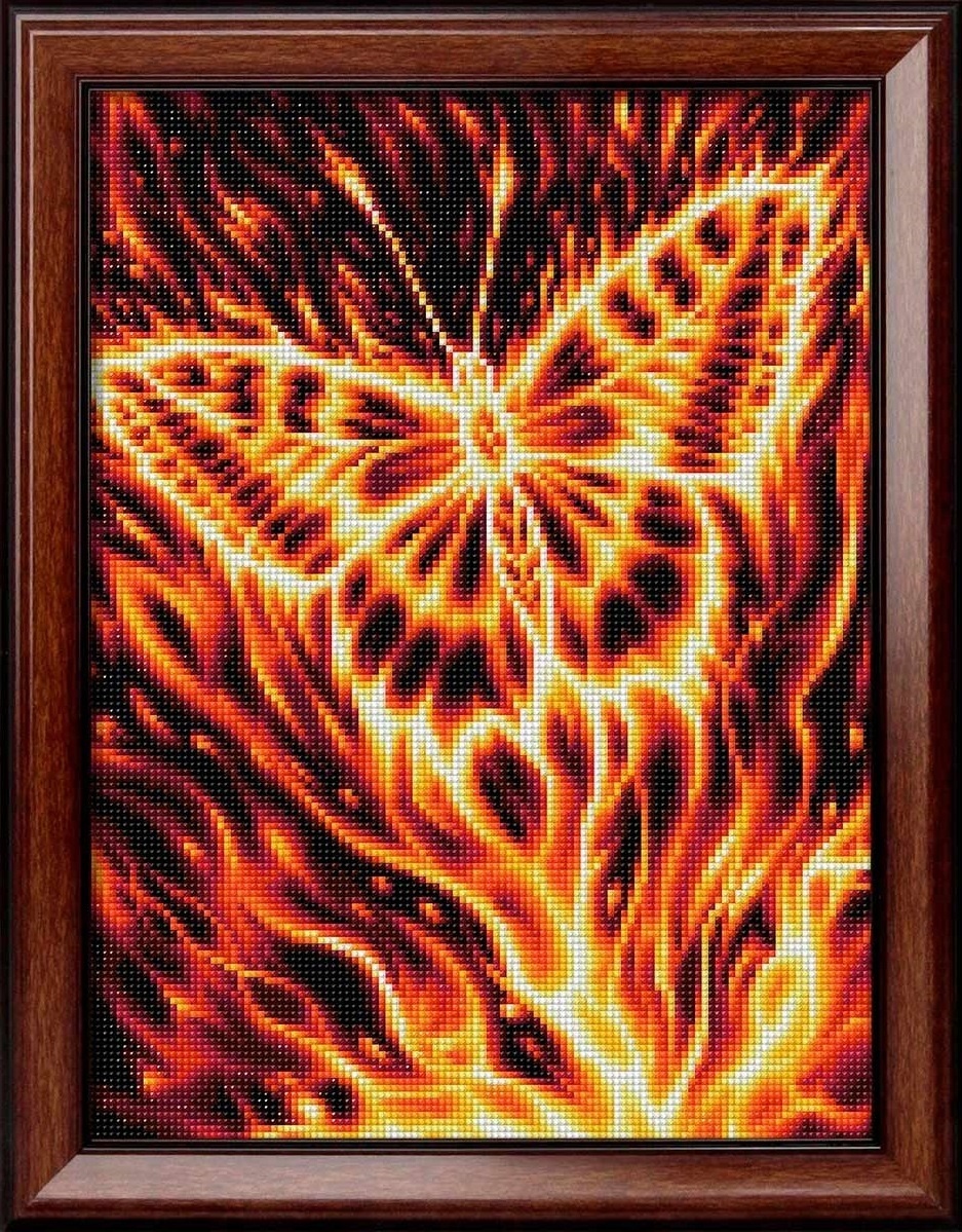 Fire Butterfly Diamond Painting Kit фото 1