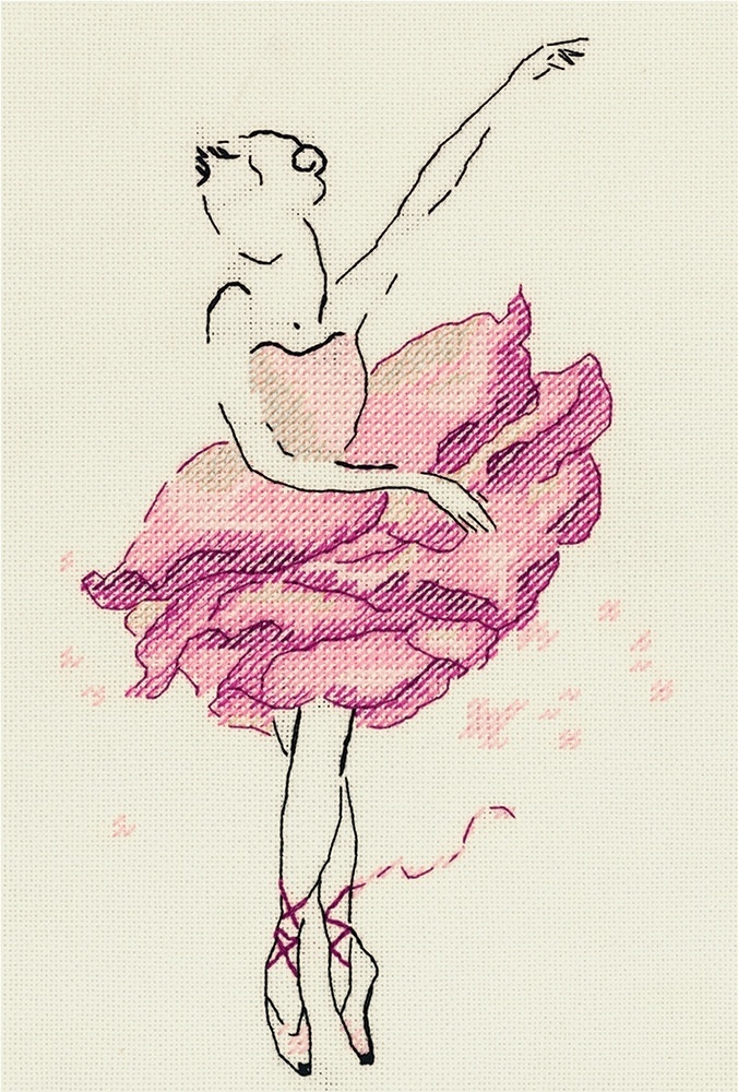 Ballerina. Rose Cross Stitch Kit фото 1