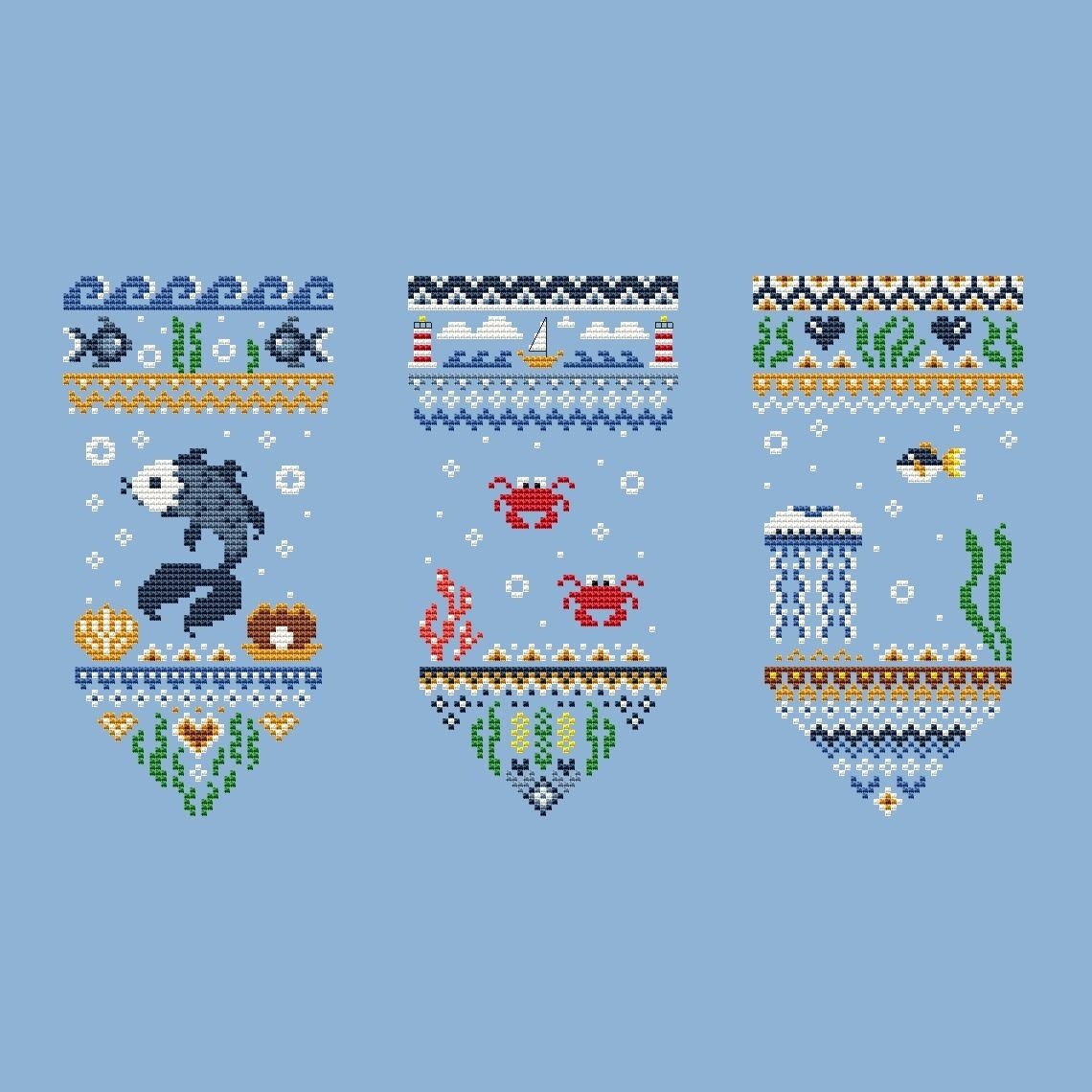 Sea Flags Cross Stitch Pattern фото 4