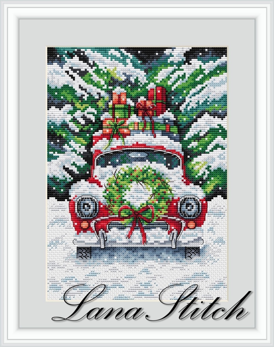 Gift Car Cross Stitch Patterns фото 1