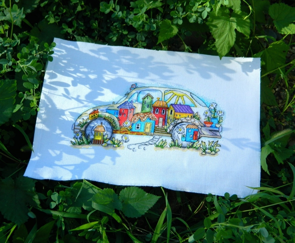 Summer Car Cross Stitch Pattern фото 2