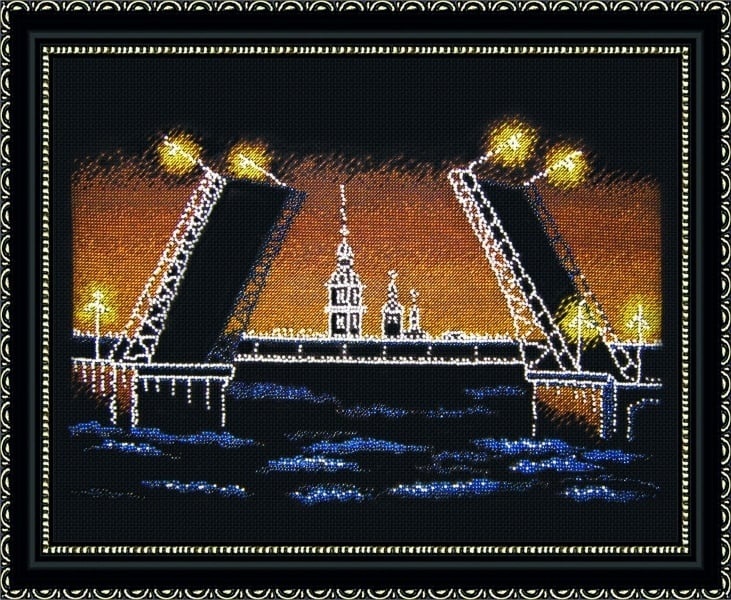 Petersburg at Night Cross Stitch Kit фото 1