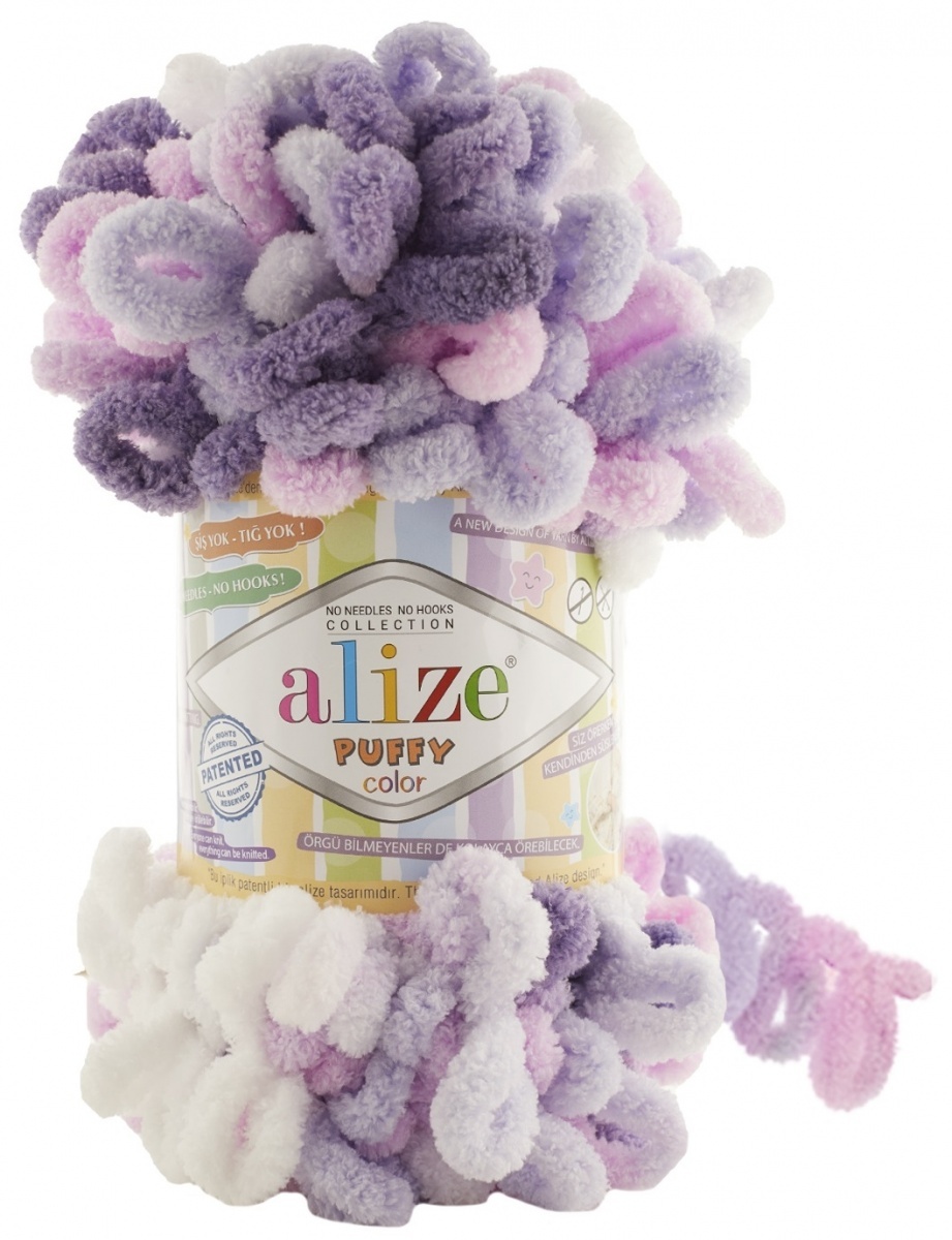 Alize Puffy Color, 100% Micropolyester 5 Skein Value Pack, 500g фото 47