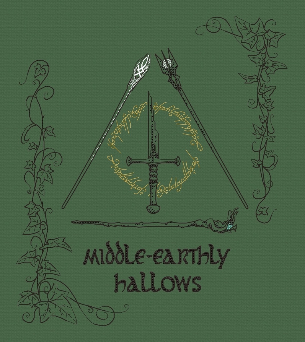 Middle-earthly Hallows Cross Stitch Pattern фото 1