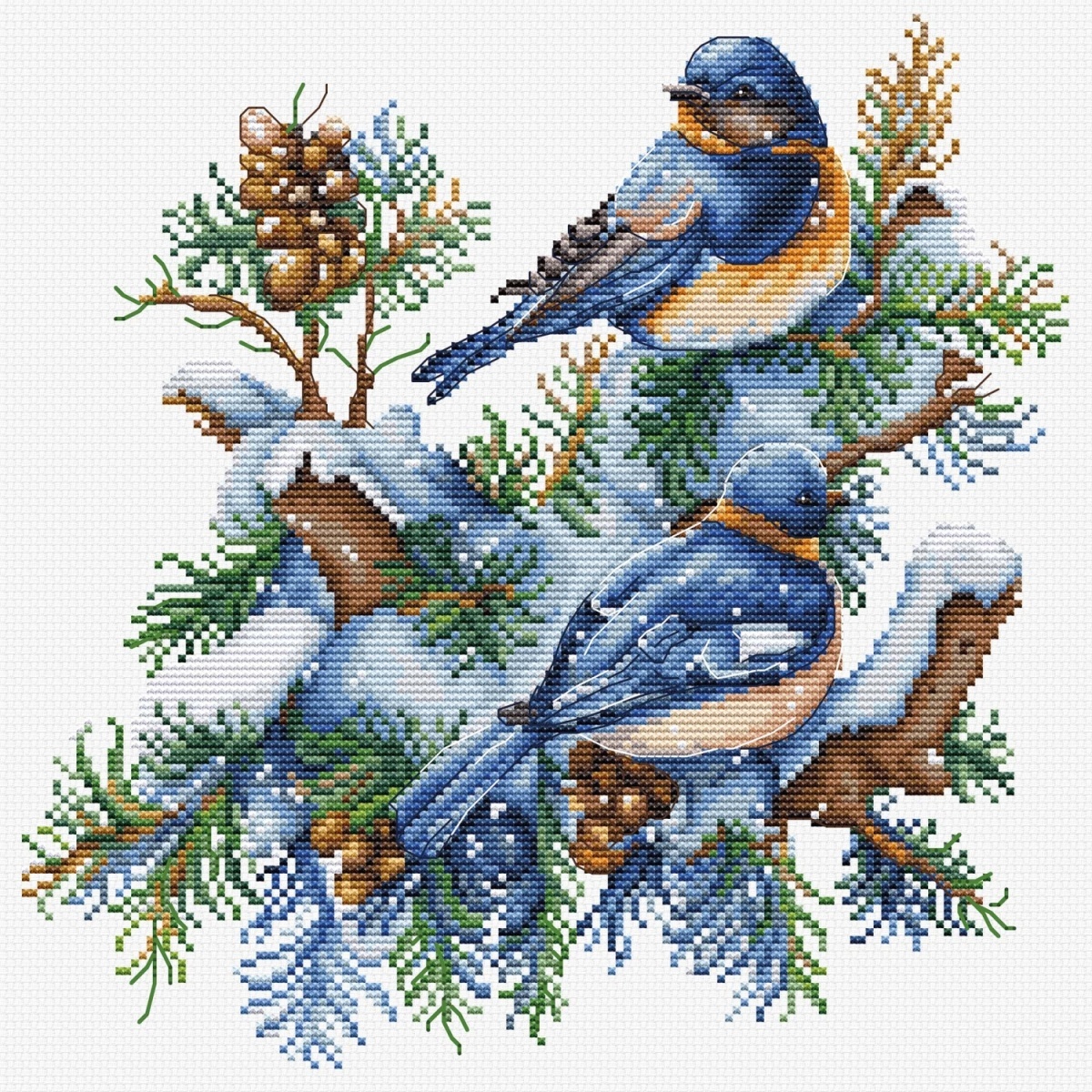 The Birds-Winter Cross Stitch Kit фото 1