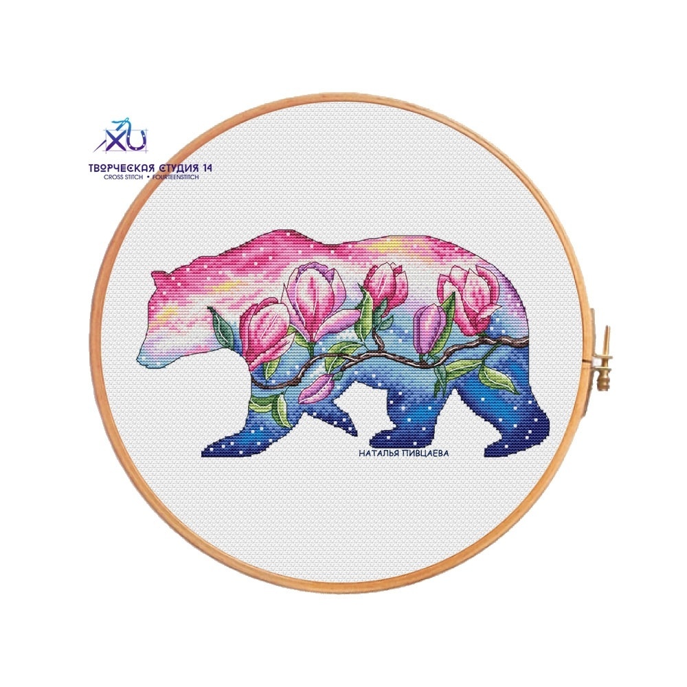 Bear. Spring Dawn Cross Stitch Pattern фото 1