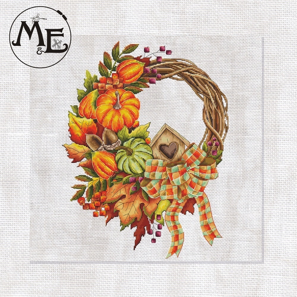 An Autumn Wreath Cross Stitch Pattern фото 1