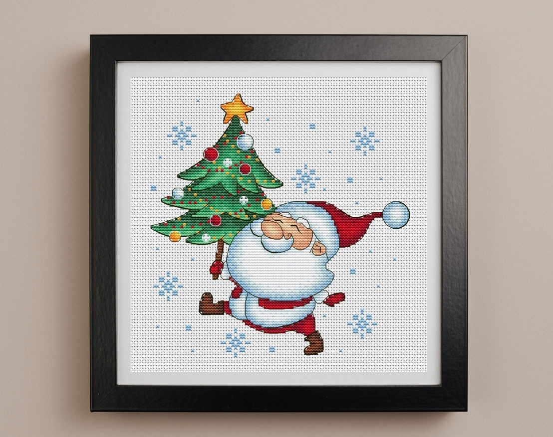 Funny Santa 2 Cross Stitch Pattern фото 1
