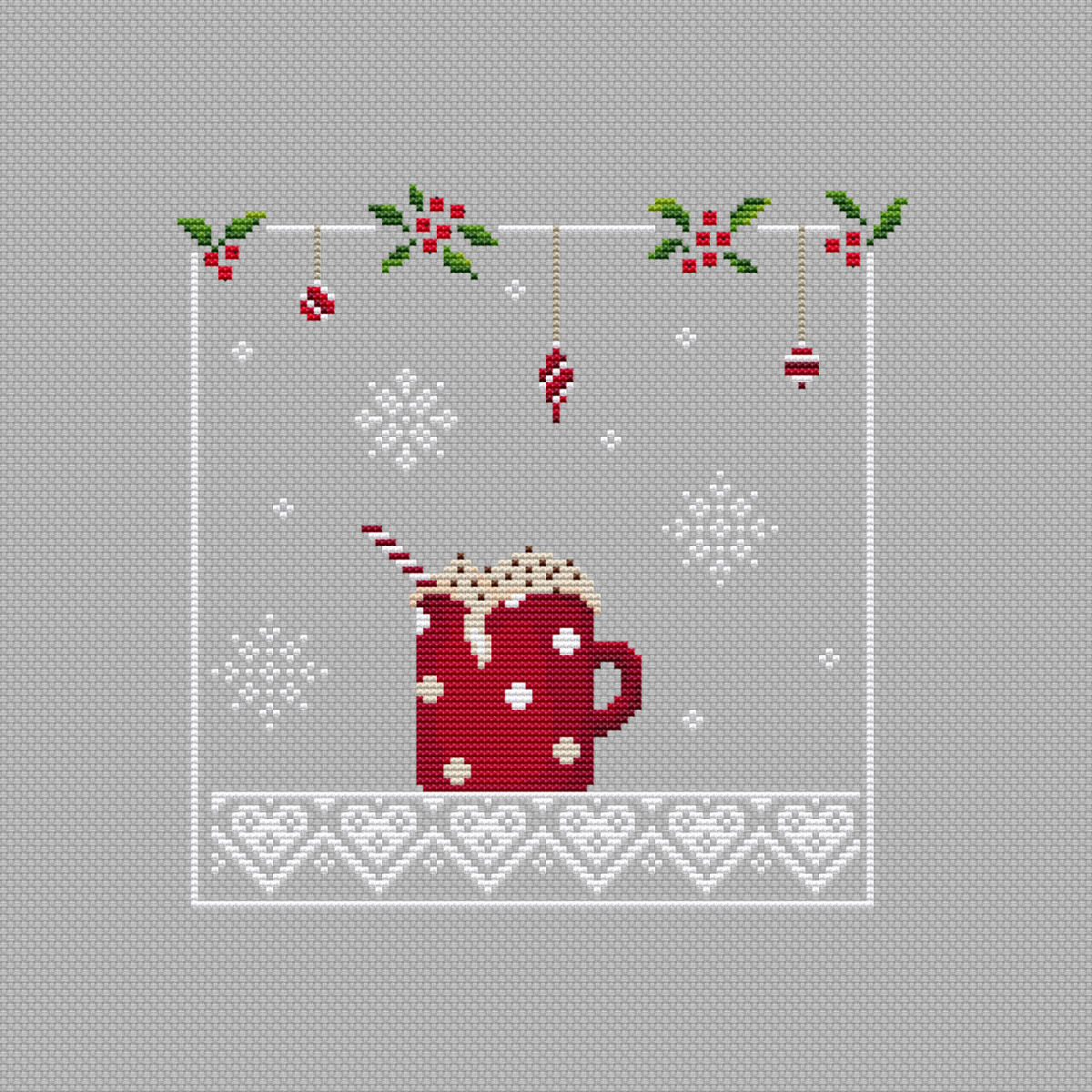 Cozy December Cross Stitch Pattern фото 2