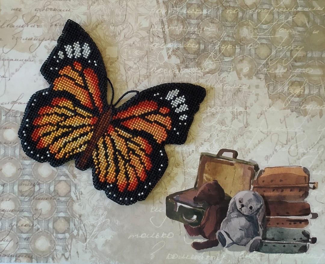Monarch Butterfly Cross Stitch Pattern фото 2