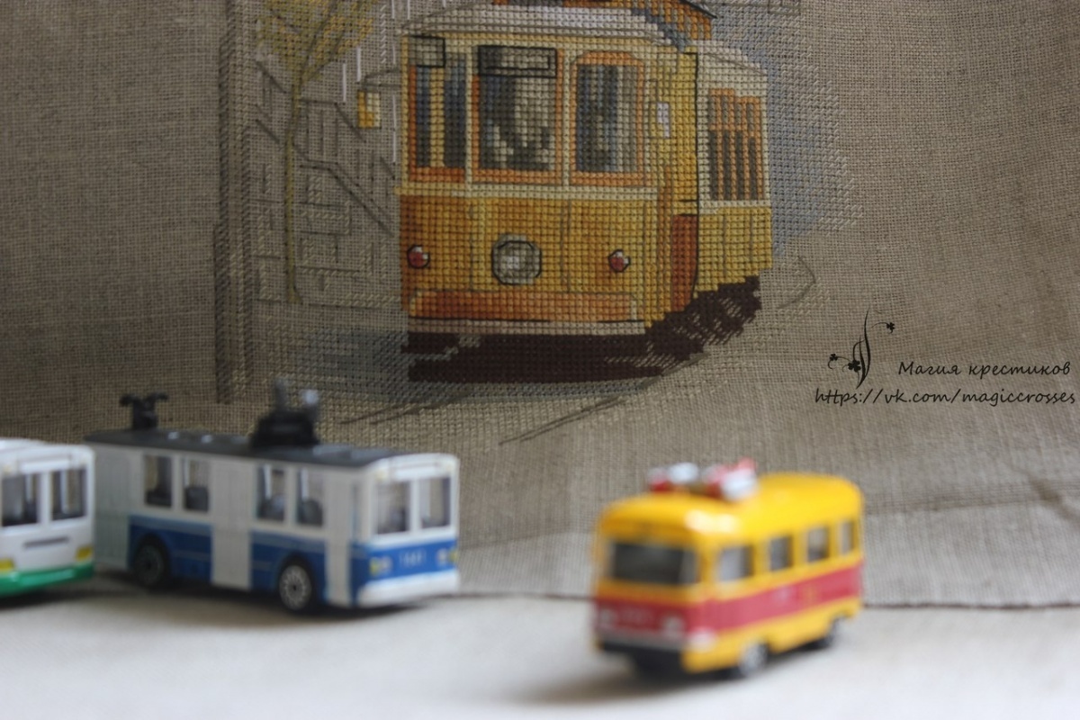 Portuguese Tram Cross Stitch Pattern фото 5