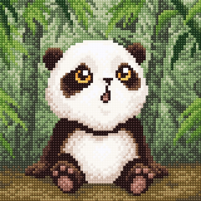 Baby Panda Diamond Painting Kit фото 1