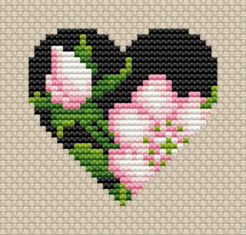 Heart 6 Cross Stitch Pattern фото 1