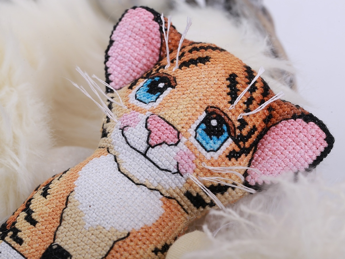 Toy. Little Tiger Cross Stitch Kit фото 5