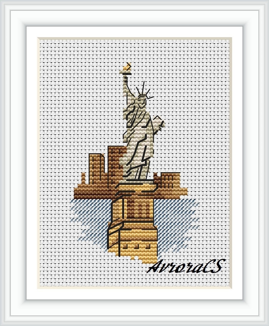USA. New York Cross Stitch Pattern фото 1