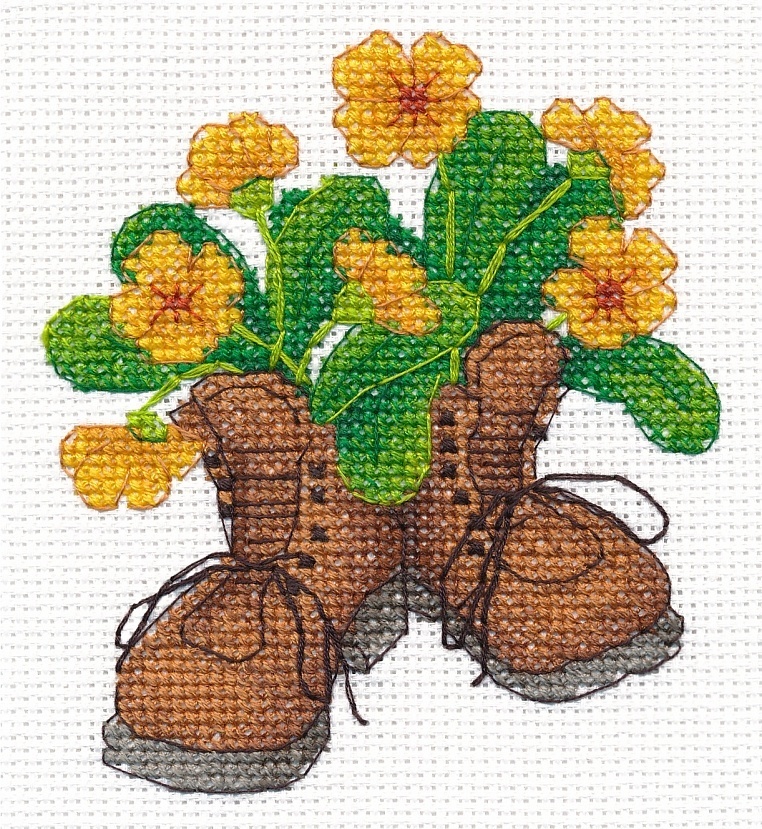 Garden Shoes Cross Stitch Kit  фото 1