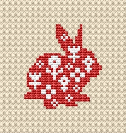 Spring Bunny 5 Cross Stitch Pattern фото 1