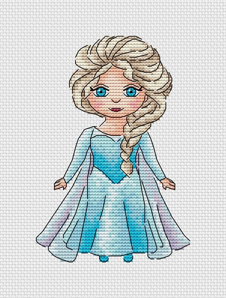 Elsa Cross Stitch Pattern фото 1