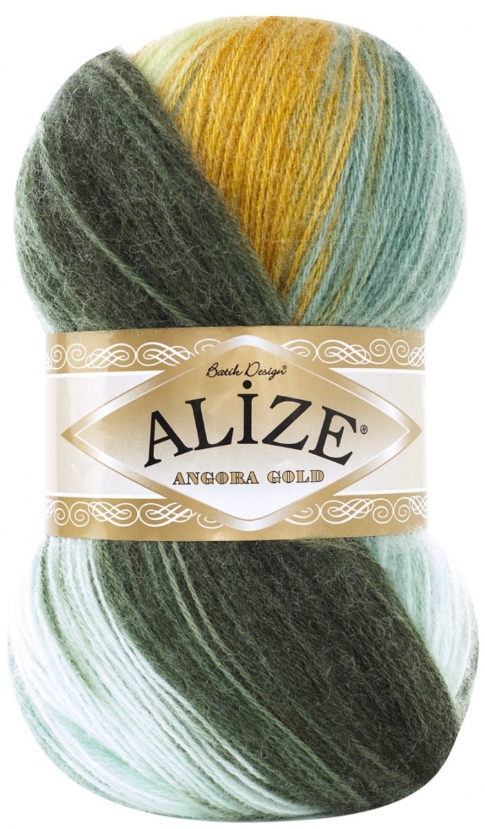 Alize Angora Gold Batik, 10% mohair, 10% wool, 80% acrylic 5 Skein Value Pack, 500g фото 5