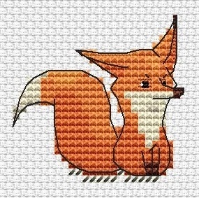 Fox Cubs Cross Stitch Pattern фото 12