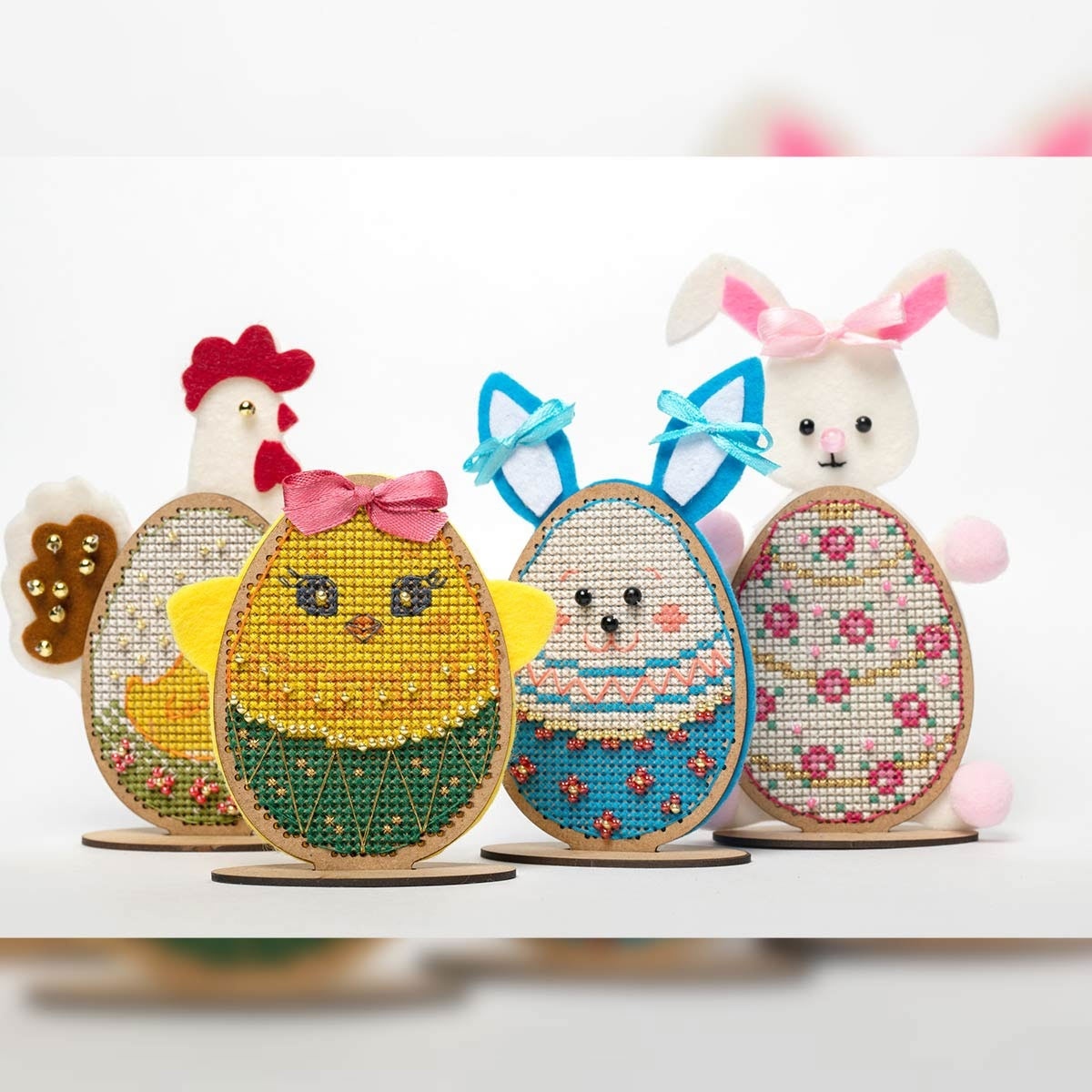 Cute Easter Bunny Cross Stitch Kit фото 3